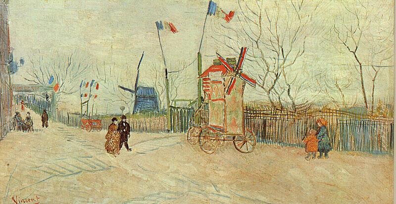Vincent Van Gogh Street Scene in Montmartre